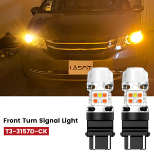 Lasfit 3157 led front turn signal lights fit for 2014-2017 Honda Odyssey