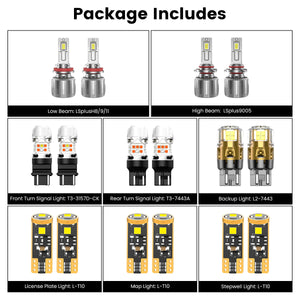 Lasfit combo package led bulbs for 2014-2017 Honda Odyssey LX/EX/SE/EX-L