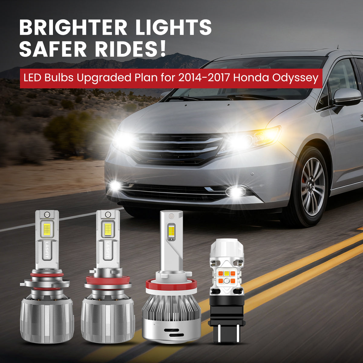 Lasfit LED Bulbs for 2014-2017 Honda Odyssey