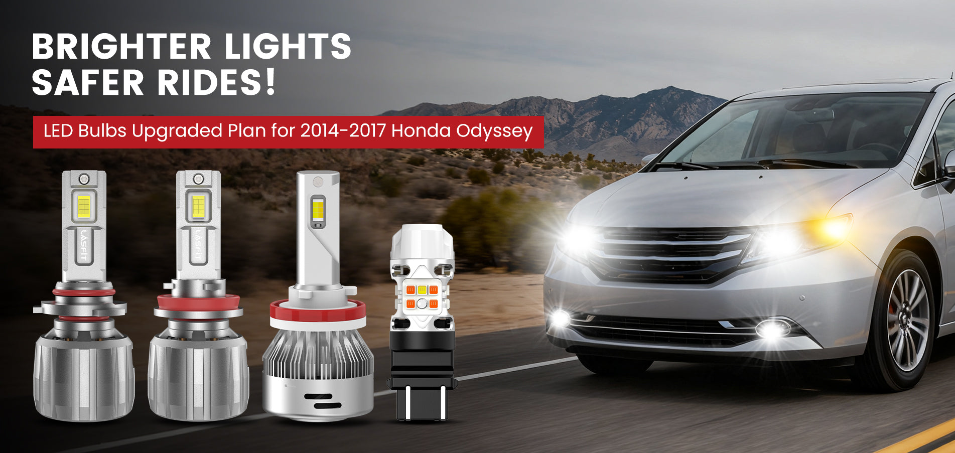 Lasfit LED Bulbs for 2014-2017 Honda Odyssey