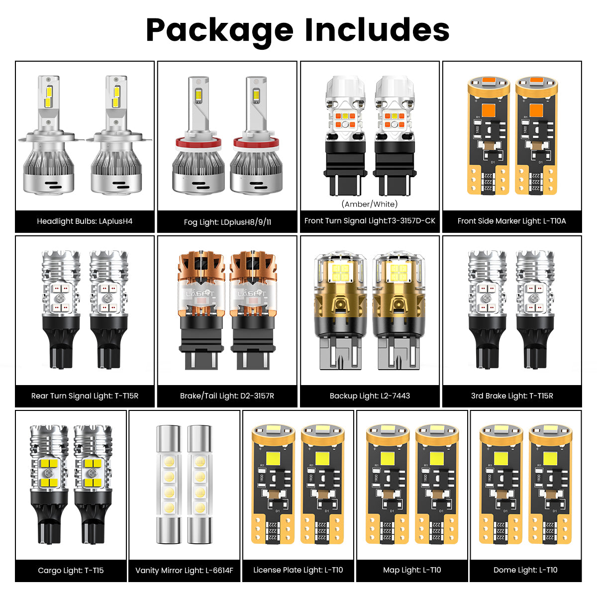 Custom Engineered for 2014-2017 Toyota Tundra LED Bulbs Upgrade