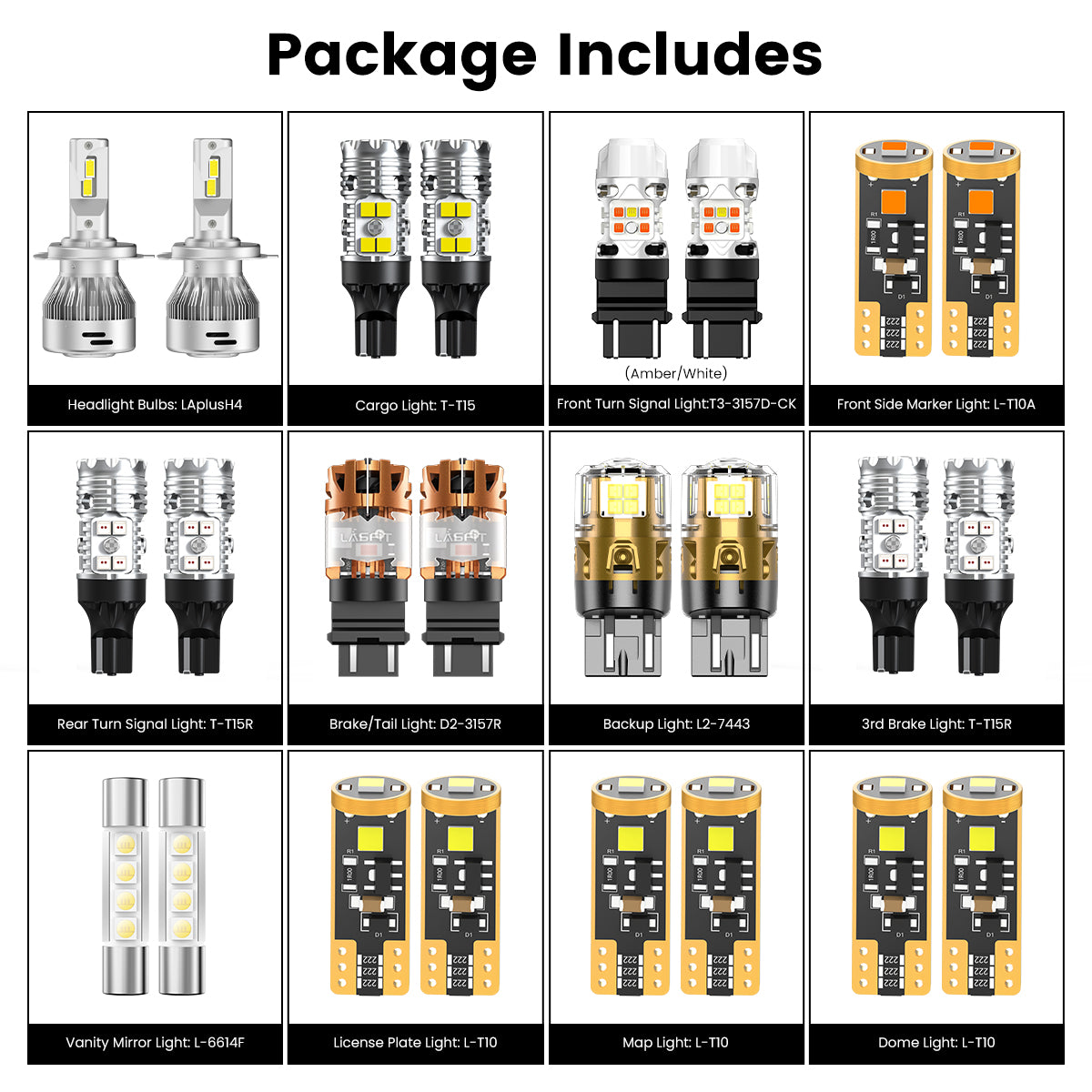 Custom Engineered for 2014-2017 Toyota Tundra LED Bulbs Upgrade