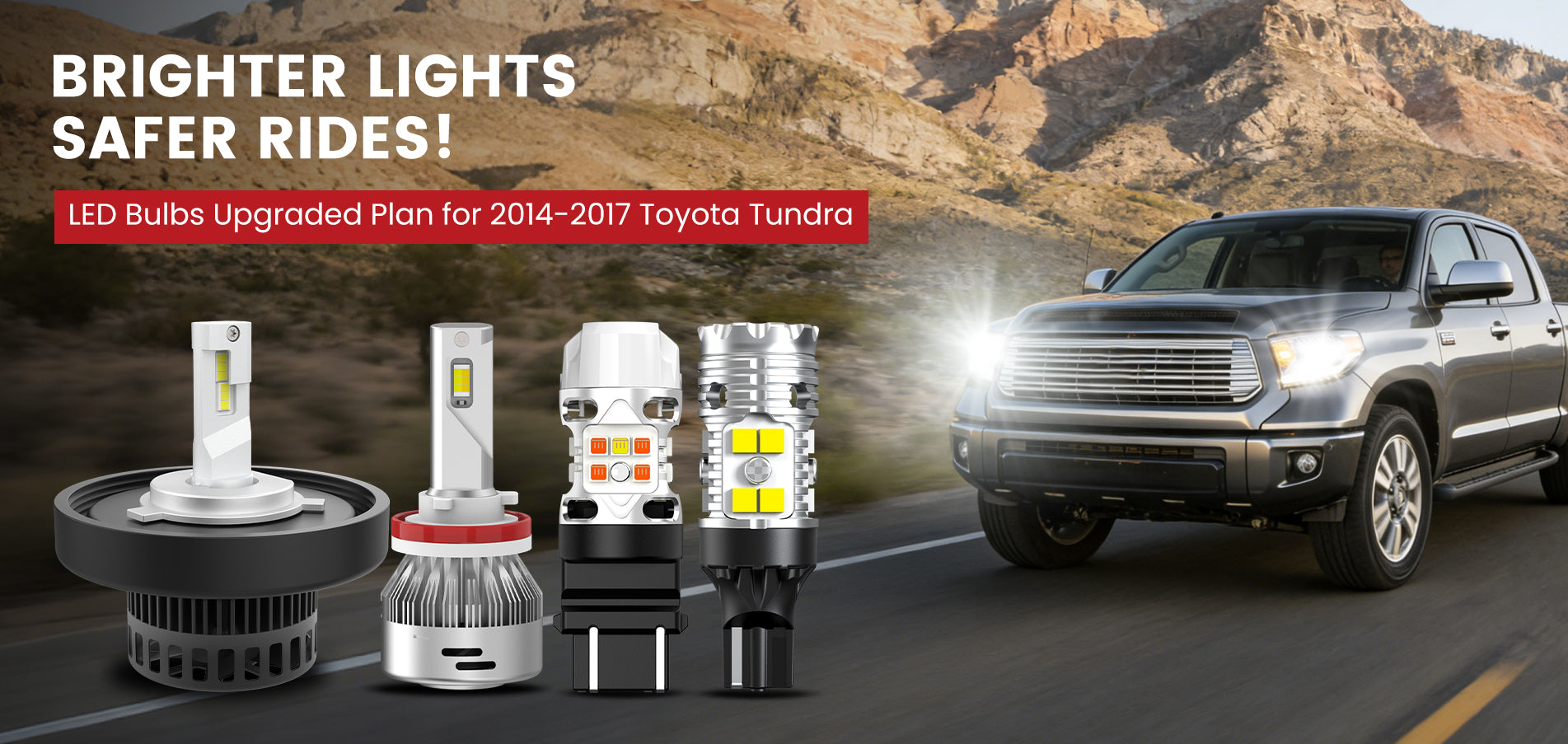 Lasfit LED Bulbs for 2014-2017 Toyota Tundra