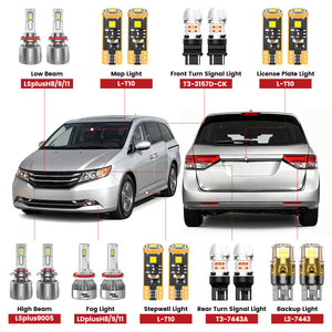 Lasfit led bulbs for 2014-2017 Honda Odyssey
