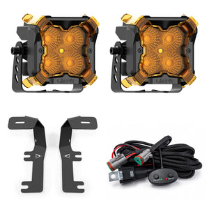 2014-2018 Chevrolet Silverado 1500 3 inch amber flood ditch light 