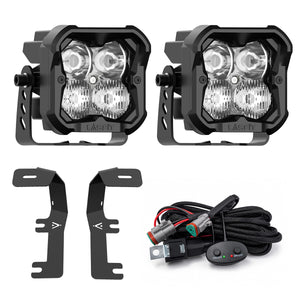2014-2018 Chevrolet Silverado 1500 3 inch white combo ditch light