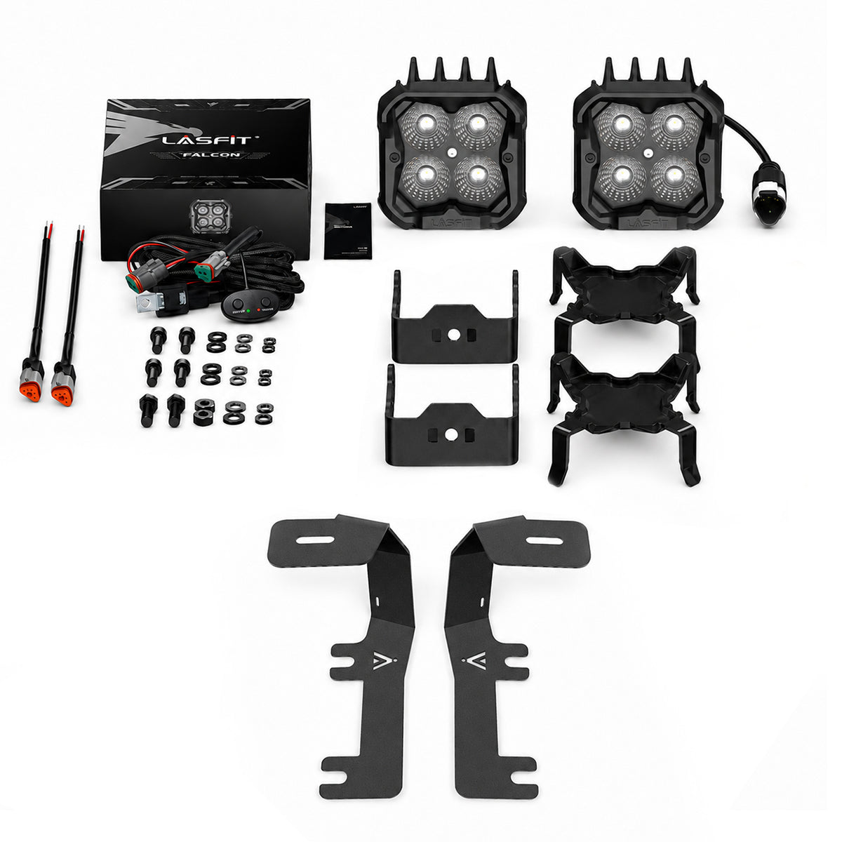 2014-2018 Chevrolet Silverado 1500 3 inch white flood ditch light package