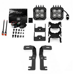 2014-2018 Chevrolet Silverado 1500 3 inch white flood ditch light package
