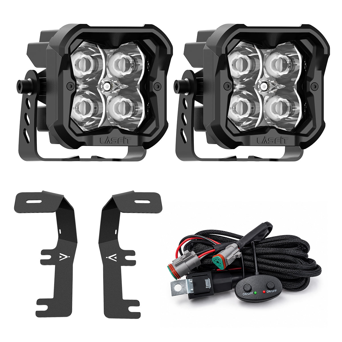 2014-2018 Chevrolet Silverado 1500 3 inch white spot ditch light
