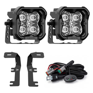 2014-2018 Chevrolet Silverado 1500 3 inch white spot ditch light