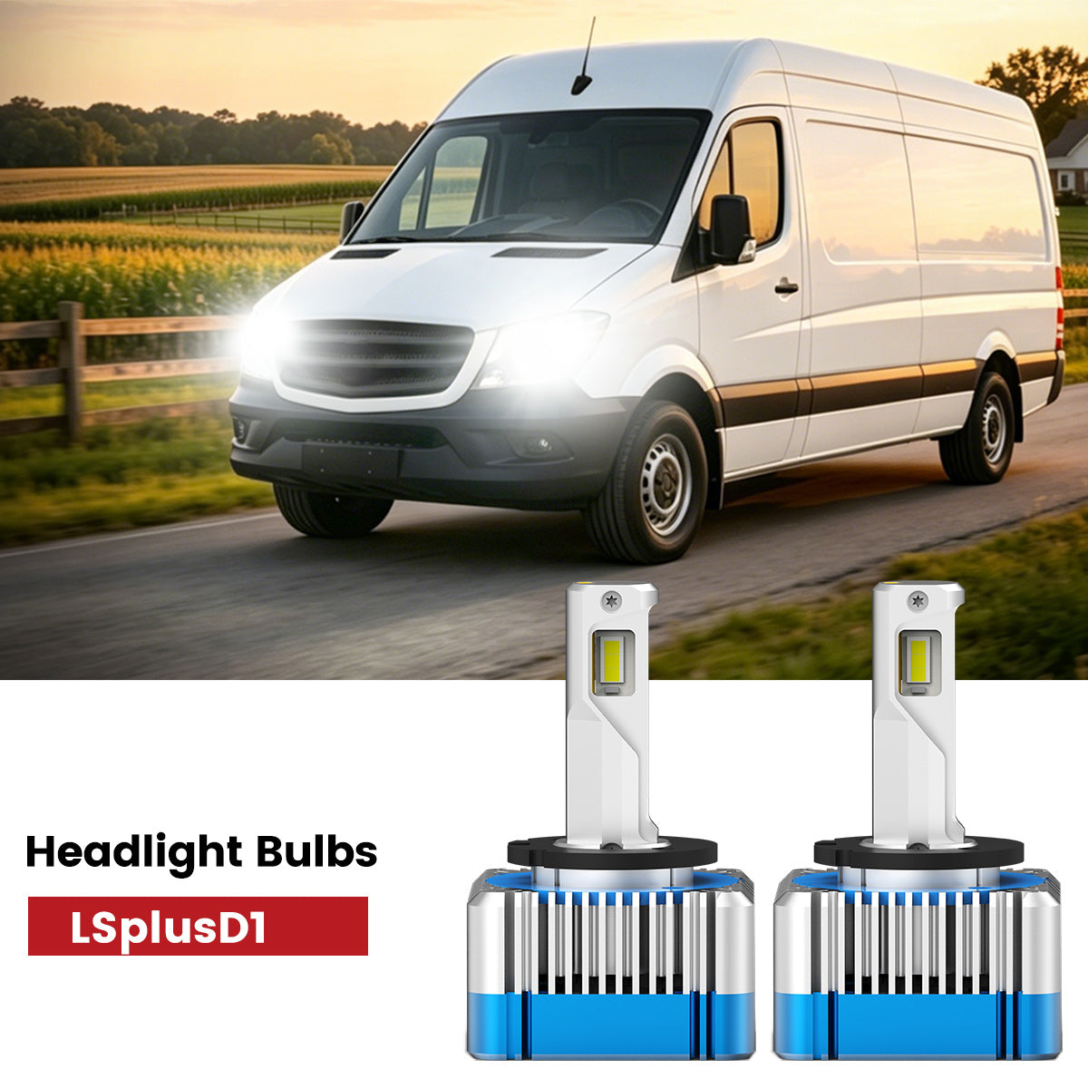 Lasfit D1 led lheadlight bulbs fit for 2014-2018 Mercedes-Benz Sprinter 1500/2500/3500/4500