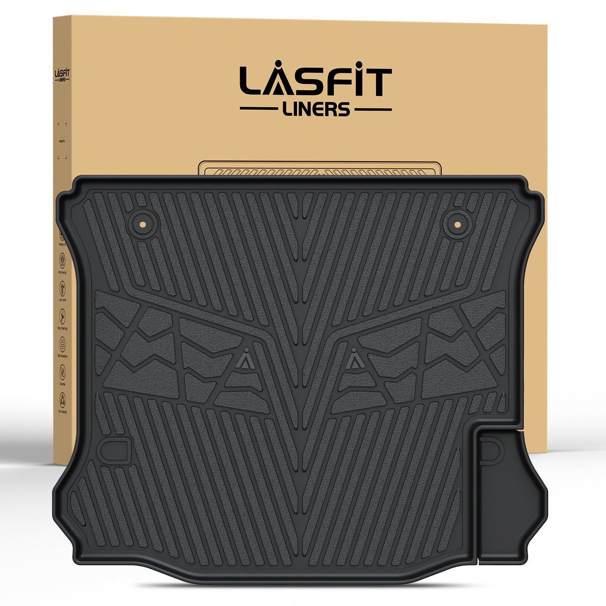 Fit for 2014-2018 Jeep Wrangler JK Unlimited All-Weather Floor Mats & Cargo Mat, For 4 Doors ONLY