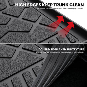 Fit for 2014-2018 Jeep Wrangler JK Unlimited All-Weather Floor Mats & Cargo Mat, For 4 Doors ONLY