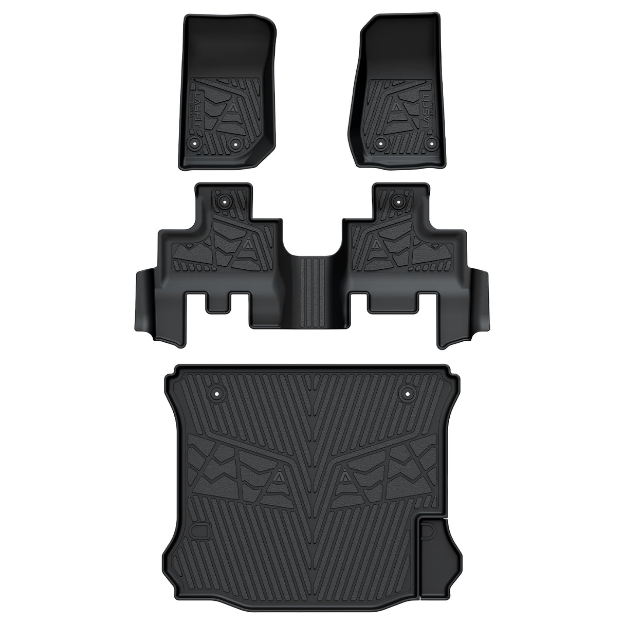 Fit for 2014-2018 Jeep Wrangler JK Unlimited All-Weather Floor Mats & Cargo Mat, For 4 Doors ONLY