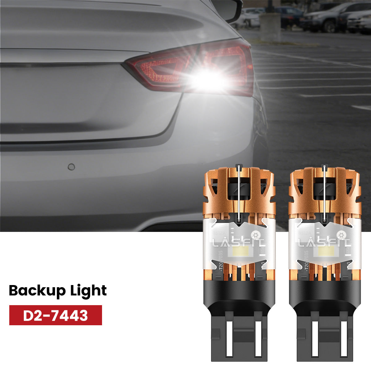 Lasfit 7443 led backup light fit for 2014-2020 Chevrolet Impala