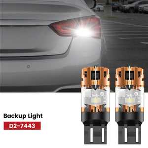 Lasfit 7443 led backup light fit for 2014-2020 Chevrolet Impala