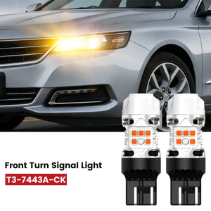 Lasfit 7443 led front turn signal light fit for 2014-2020 Chevrolet Impala