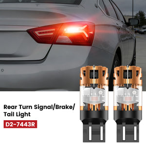 Lasfit 7443 led rear turn signal/brake/tail light fit for 2014-2020 Chevrolet Impala