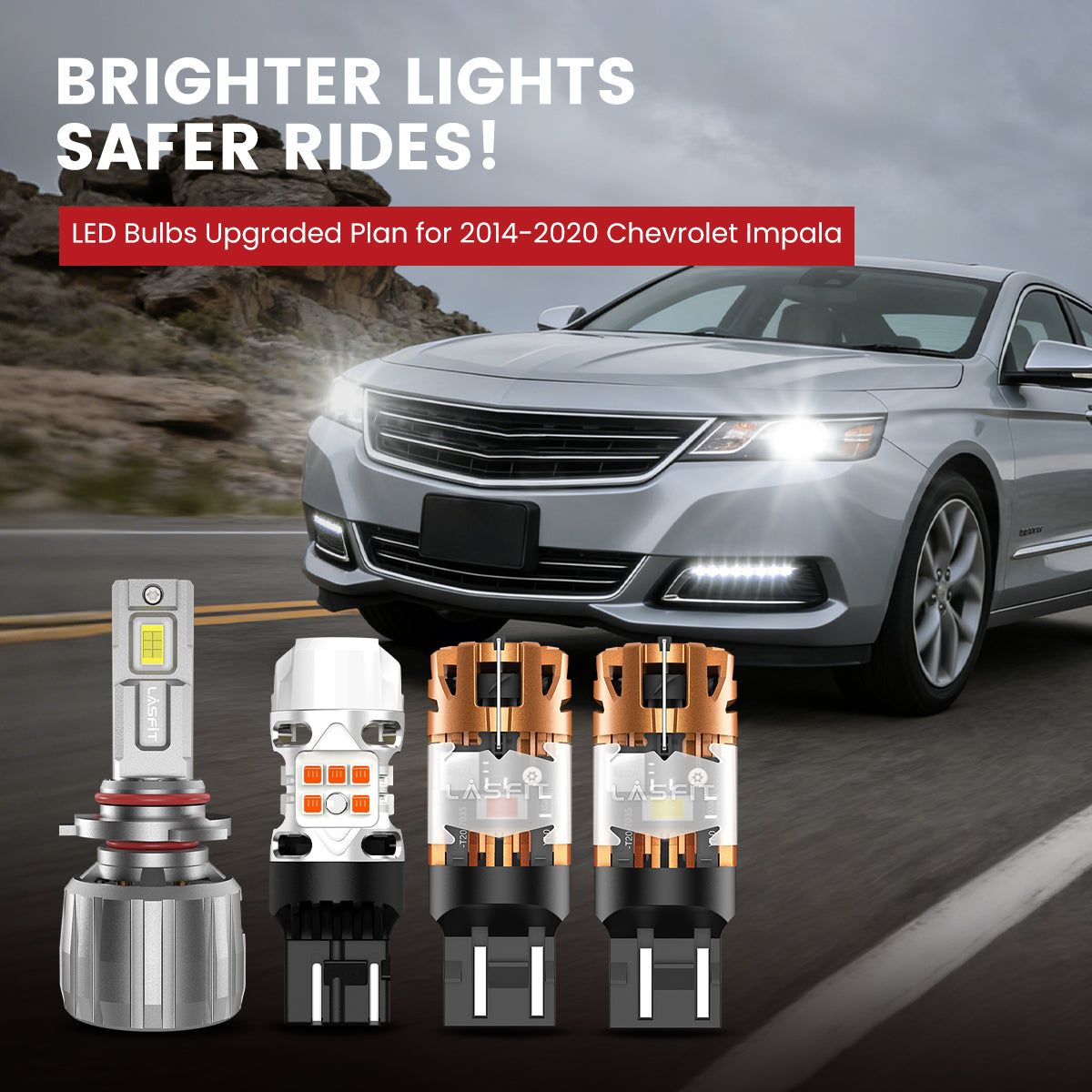 Lasfit LED Bulbs for 2014-2020 Chevrolet Impala