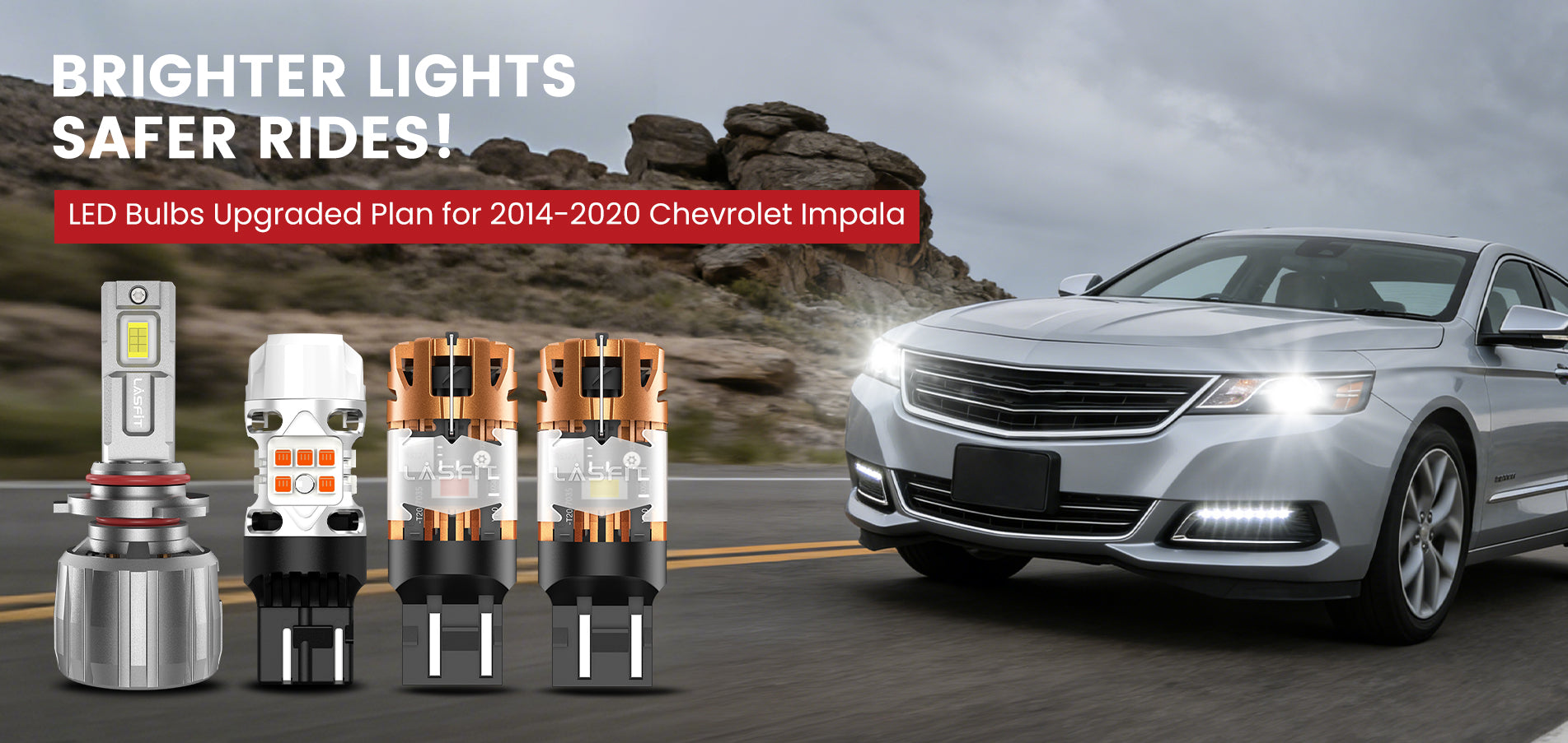 Lasfit LED Bulbs for 2014-2020 Chevrolet Impala