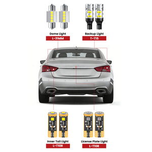 Lasfit led bulbs for 2014-2020 Chevrolet Impala