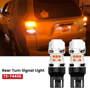 Lasfit 7443 led rear turn signal lights fit for 2014-2020 Toyota 4Runner