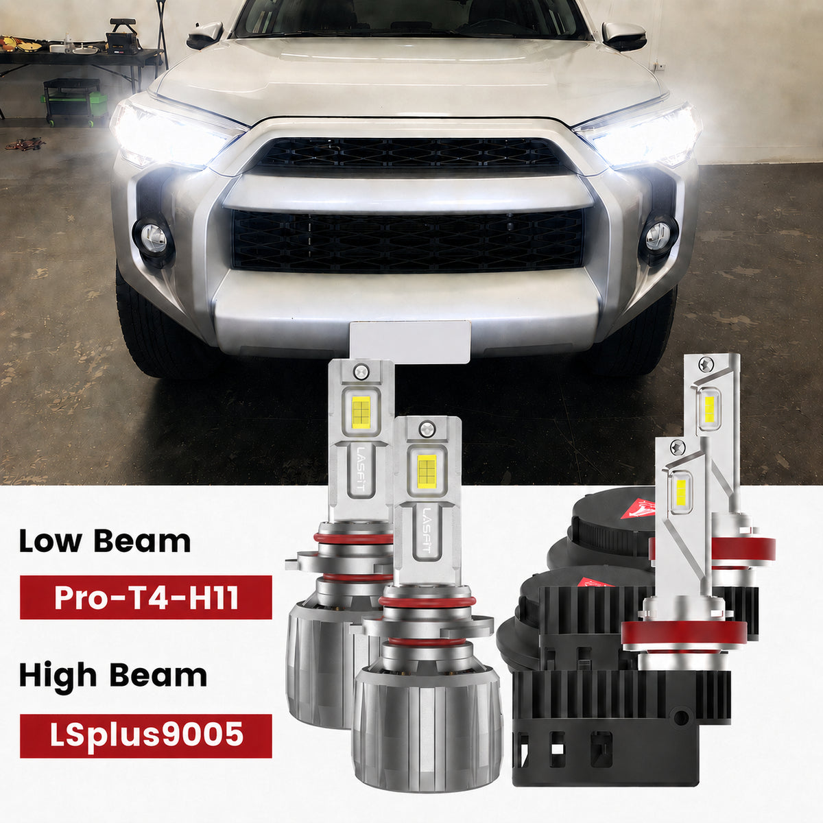2014-2020 Toyota 4Runner led h11 9005 headlight bulbs