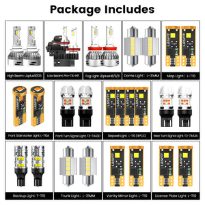 Lasfit combo package led bulbs for 2014-2020 Toyota 4Runner