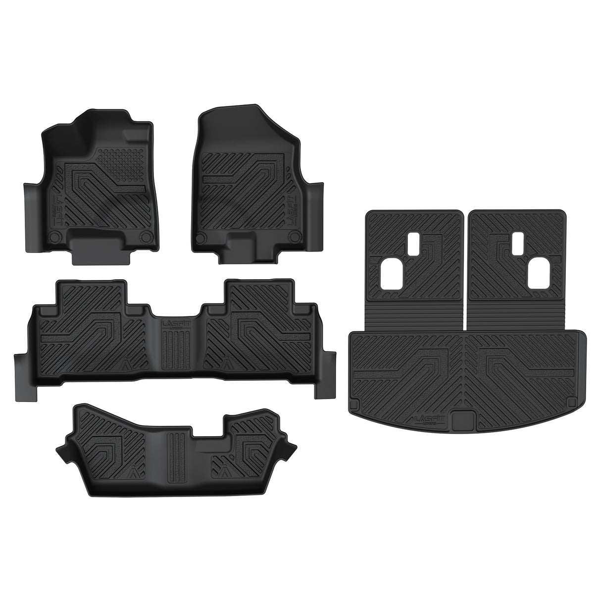 Fit for 2014-2020 Acura MDX Floor Mats & Seatback & Cargo Mat, Fit 7-seater and Gasoline Only