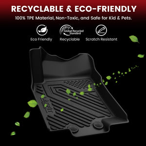 2014-2020 Nissan Rogue Floor Mats or Cargo Mat, Fit 5 Seats & Gas Models, TPE Material