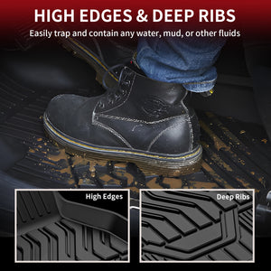 2014-2020 Nissan Rogue Floor Mats High Edges & Deep Ribs