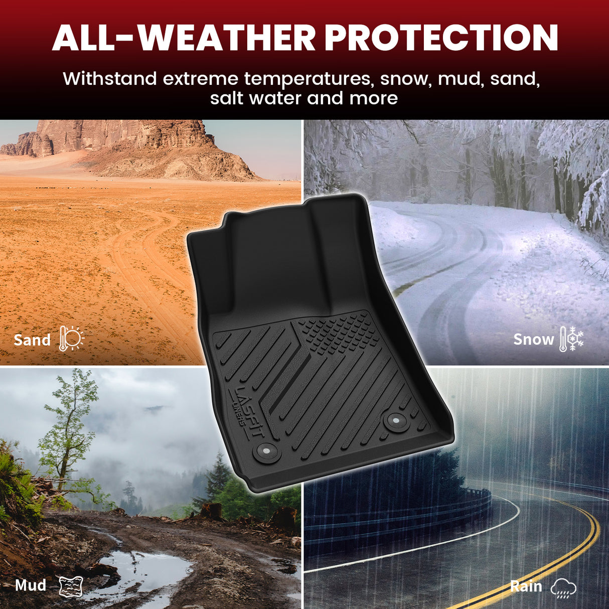 2014-2020 Chevrolet Impala Floor Mats and Cargo Mat All Weather Protection
