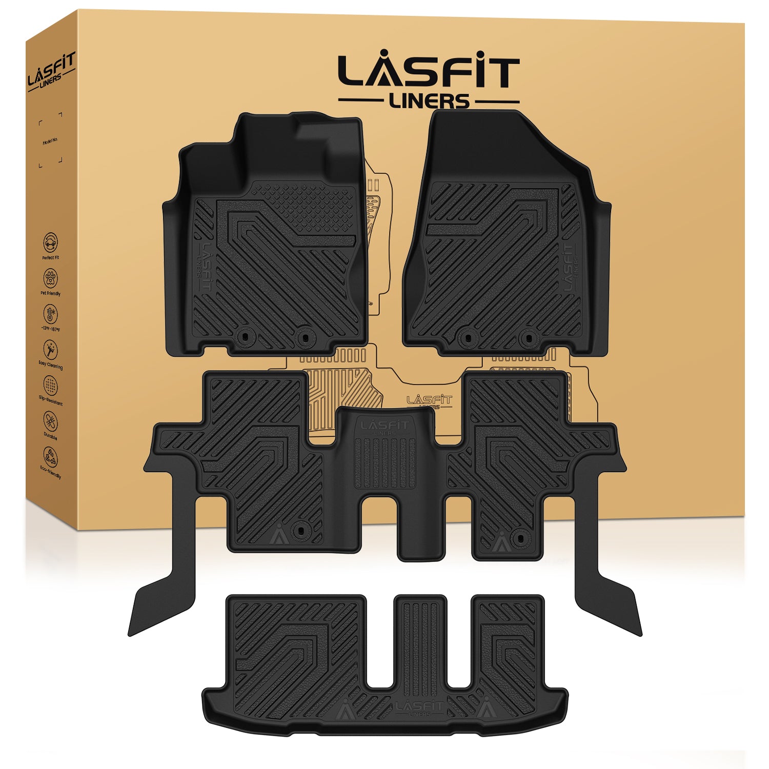 Infiniti QX60 Floor Mats / Cargo Mat- Custom Fit, All-Weather, Eco
