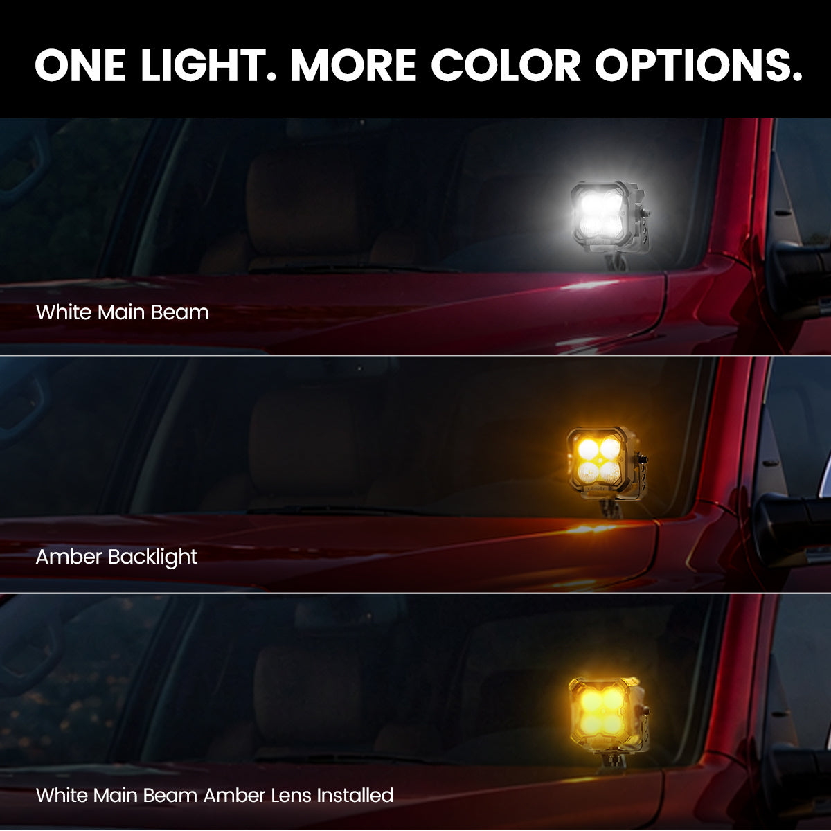 Pod ditch light color options on a 2014–2021 Toyota Tundra