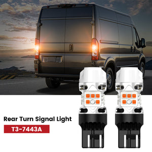 Lasfit 7443 led rear turn signal light fit for 2014-2022 Ram ProMaster 1500/2500/3500