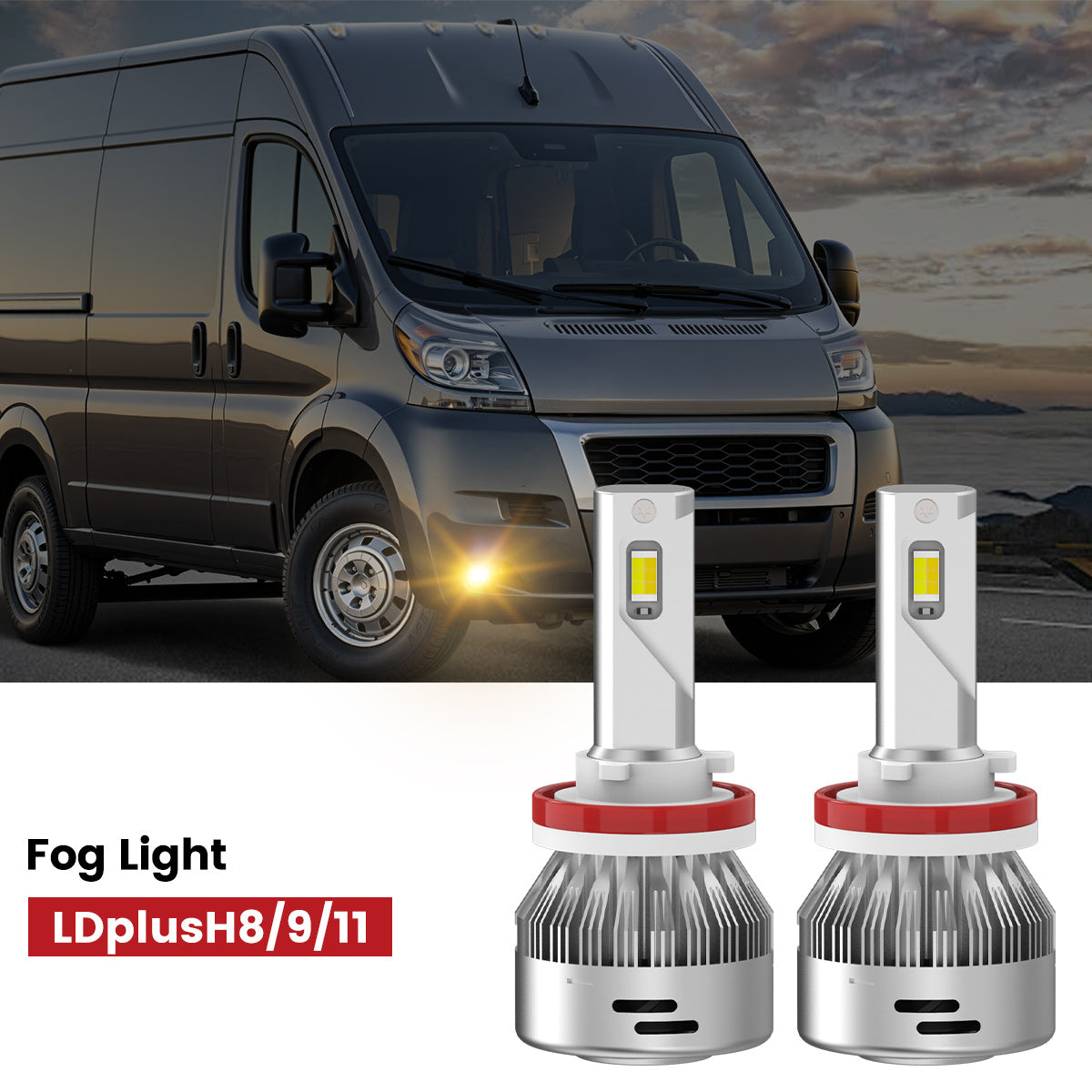 Lasfit H11 led fog light fit for 2014-2022 Ram ProMaster 1500/2500/3500 