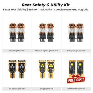 Fit for 2015-2017 Ford F-150 LED Bulbs | Full Exterior & Interior LED Upgrade