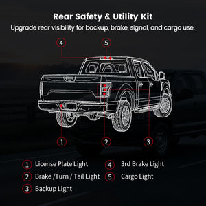 Fit for 2015-2017 Ford F-150 LED Bulbs | Full Exterior & Interior LED Upgrade