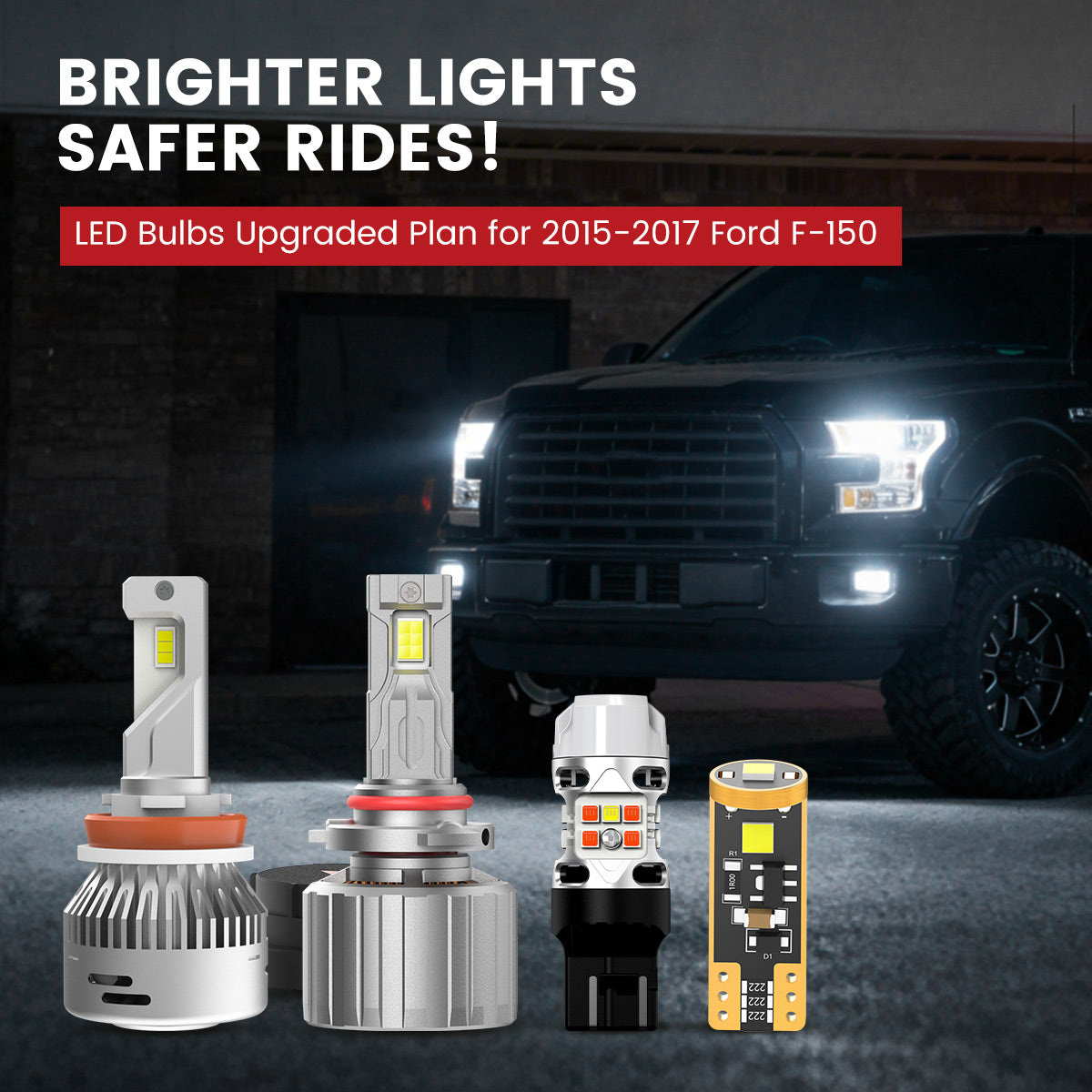 Lasfit LED Bulbs for 2015-2017 Ford F-150