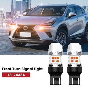 Lasfit 7443 led front turn signal lights fit for 2015-2017 Lexus NX