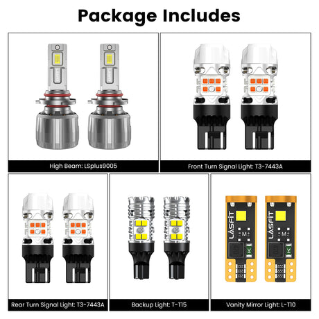 Lasfit combo package led bulbs for 2015-2017 Lexus NX