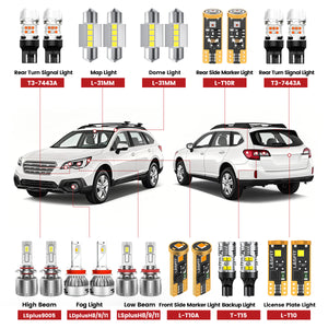 Lasfit led bulbs for 2015-2017 Subaru Outback