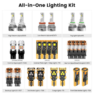 Fit for 2015-2017 Ford F-150 LED Bulbs | Full Exterior & Interior LED Upgrade