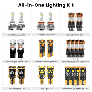 Fit for 2015-2017 Ford F-150 LED Bulbs | Full Exterior & Interior LED Upgrade