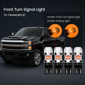 Fit for 2007-2026 Chevrolet Silverado 2500HD 3500HD LED Front Turn Signal Bulbs