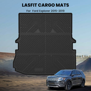 Fit for 2017-2019 Ford Explorer Floor Mats & Cargo & Seatback Mat