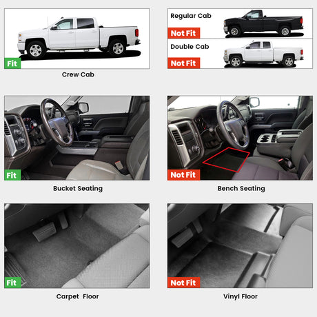 2015-2019 GMC Sierra 2500HD Floor Mats Fitment