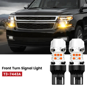 Lasfit 7443 led front turn signal lights fit for 2015-2020 Chevrolet Suburban
