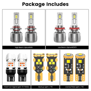 Lasfit combo package led bulbs for 2015-2020 Chevrolet Suburban LS/LT(NO FOG)