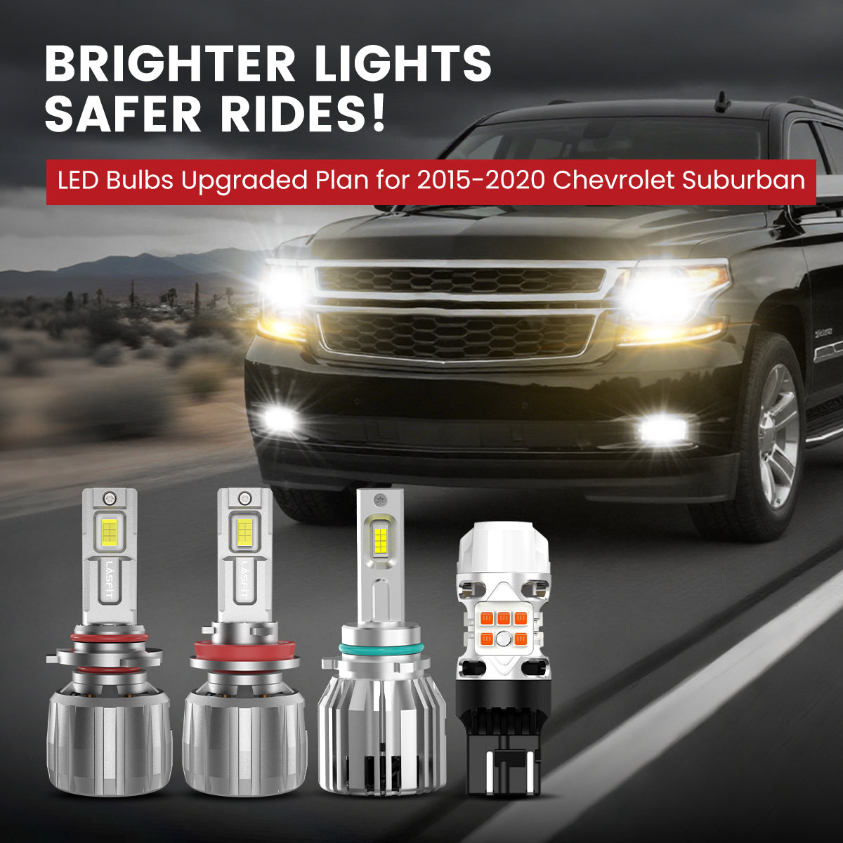 Lasfit LED Bulbs for 2015-2020 Chevrolet Suburban